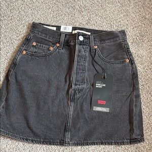 Levi's Black Ribcage Skirt